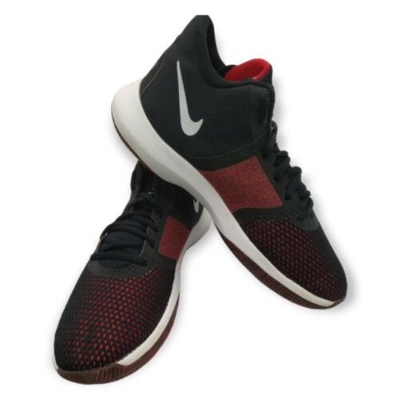 NEW Nike Air Precision II Mens 10 Basketball Shoes Athletic Sneakers Red Black Nike Air Precision 2 University Red for Sale | Authenticity  main image 4